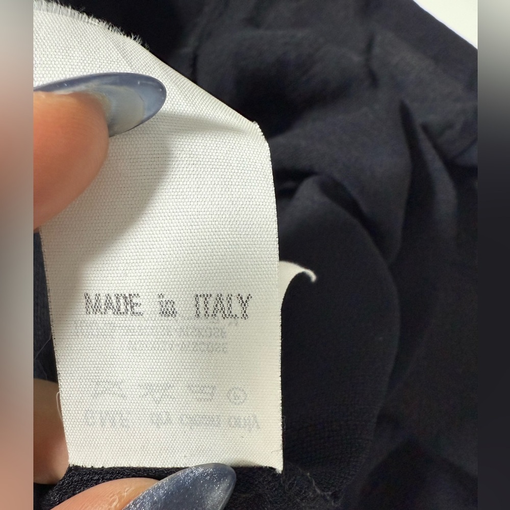 Gianfranco Ferre Black Sleeveless Button Shirt Top - Picture 6 of 6